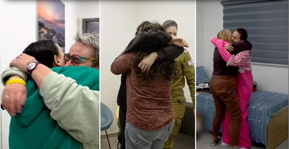 Read more about the article Revealed: Brit Emily Damari’s heartbreaking five-word statement to her mother as she and other Hamas hostages got to hold their loved ones for the first time after being freed