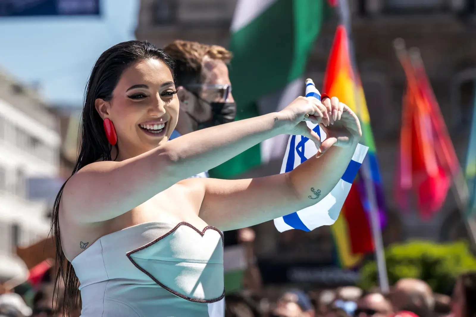 Read more about the article ‘Throat Slitting’ Sign to Hamas Attack Survivor Raises Eurovision Concerns