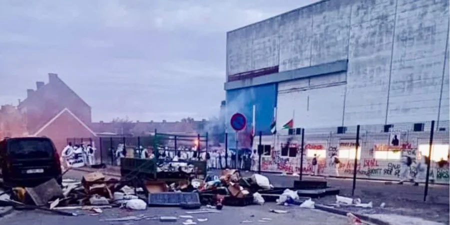 Read more about the article Pro-Palestinian activists in Belgium damage equipment bound for Ukraine